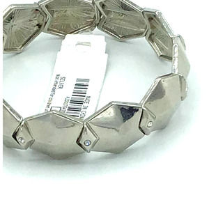 Charming Charlie‎ Silver Rhinestone StretchBracelet